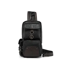 Новые маленькие мужские из микрофибры синтетические кожаные повседневные сумки-мессенджеры сумка путешественника Грудь Назад Мужская сумка высокого качества оптом