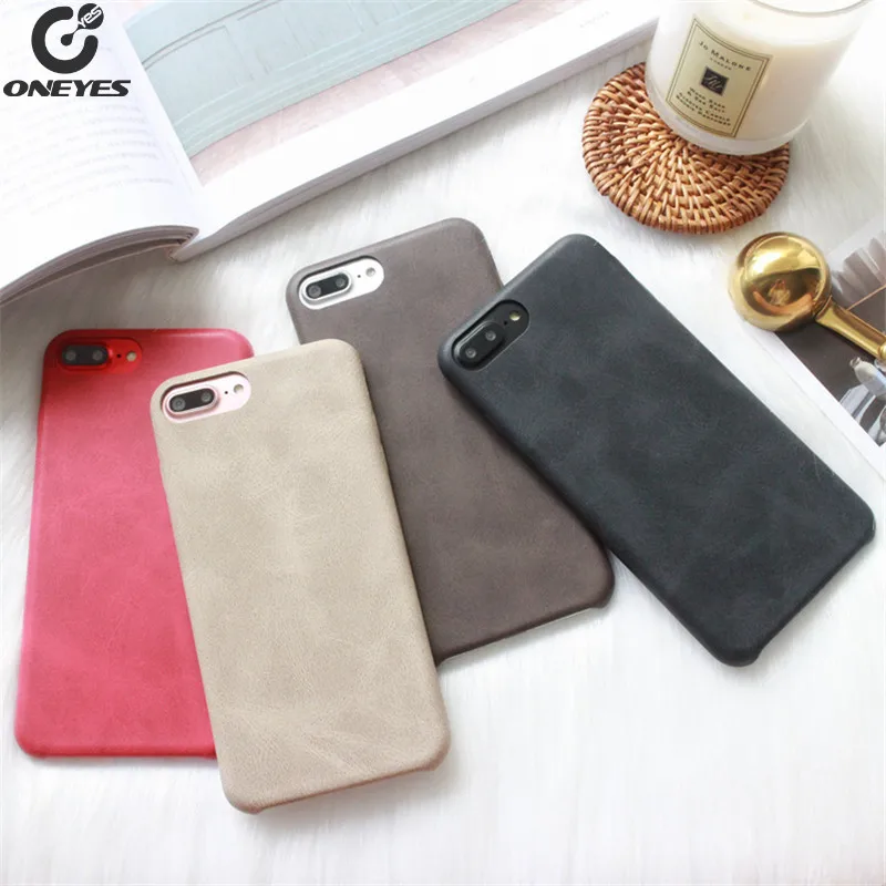 

ONEYES Leather Original Phone Case For iphone 7 8 6 6s Plus Cover Luxury Soft smartphone Case For iphone X Coque for iphone capa