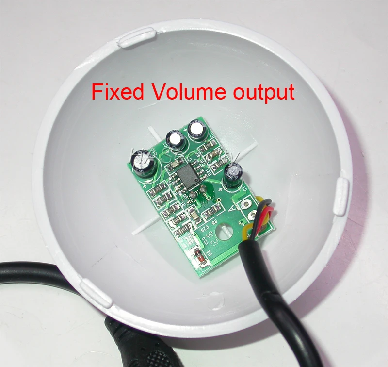 Sound monitor MIC microphone with pre-amplifier CCTV IP camera Fixed Volume output