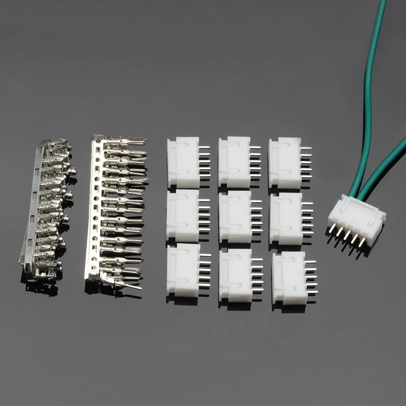 

YT 100pcs 2.54mm 5 Pin Header Jumper Cable Wire Connectors Housing Terminals Male Female Dupont Connectors Plug Adaptor Kit