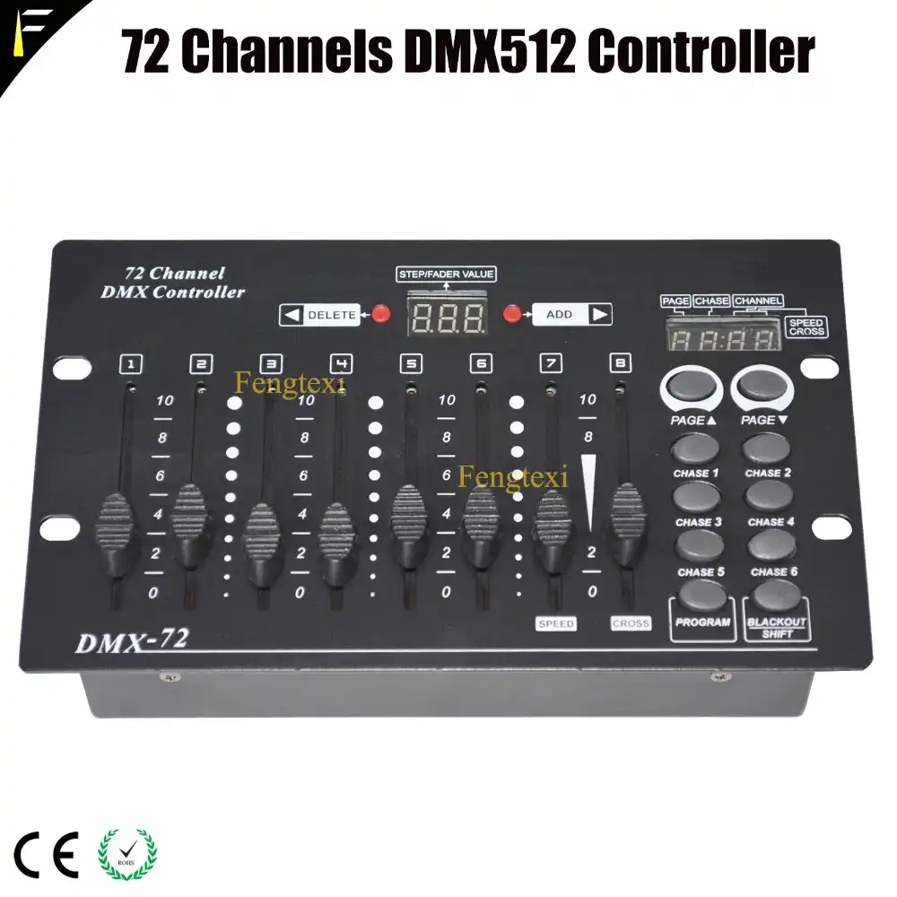 Compact Dmx512 72 Channels Controller Board Device Small Club Wedding Stage Lighting Program Dimmer Console 72ch Compact Dmx512 72 Channels Controller Board Device Small Club Wedding Stage Lighting Program Dimmer Console 72ch