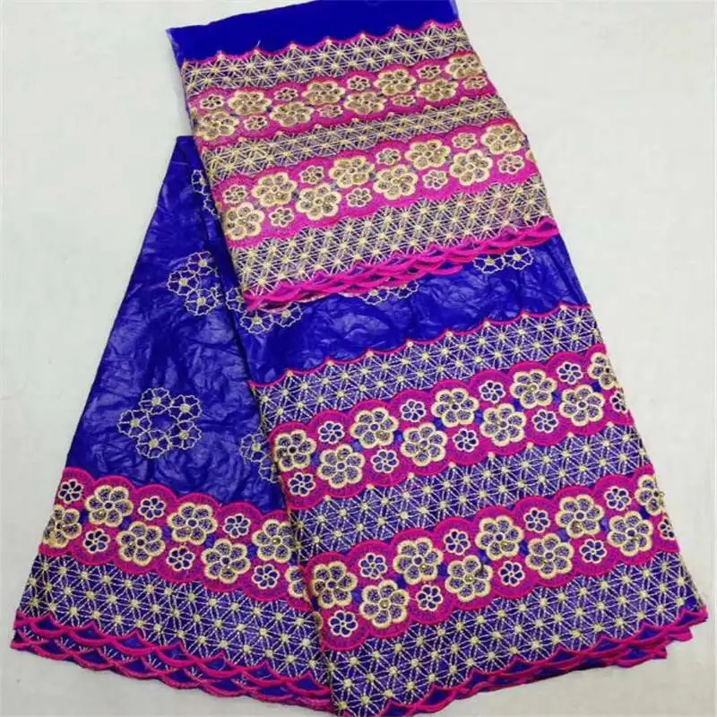 

Embroidery Soft Bazin Riche Africa Party Garment Fabric New Cotton Damask Shadda Guinea Brocade Similar to Getz Quality 2018