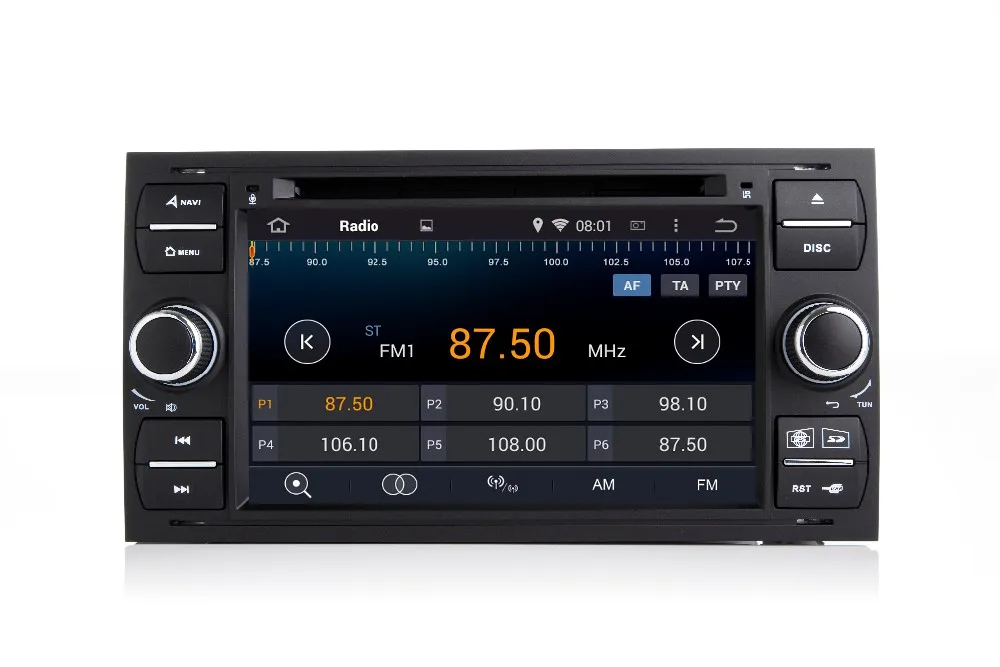 Excellent 7 inch 2din Android 7.1 Car DVD GPS Navi for Ford Focus Kuga Transit Wifi 4G GPS Bluetooth Canbus Radio Canbus Free GPS Map 2