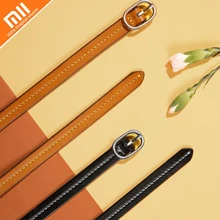xiaomi mijia seven-faced lady сшивание Тонкий ремень 5 видов узора завязанный ремень женский ремень Горячая