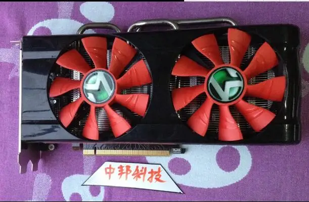  Used original for  MAXSUN R9 370 1024SP Big Mac 4G 256Bit DDR5 game graphics card PCI-E3.0 