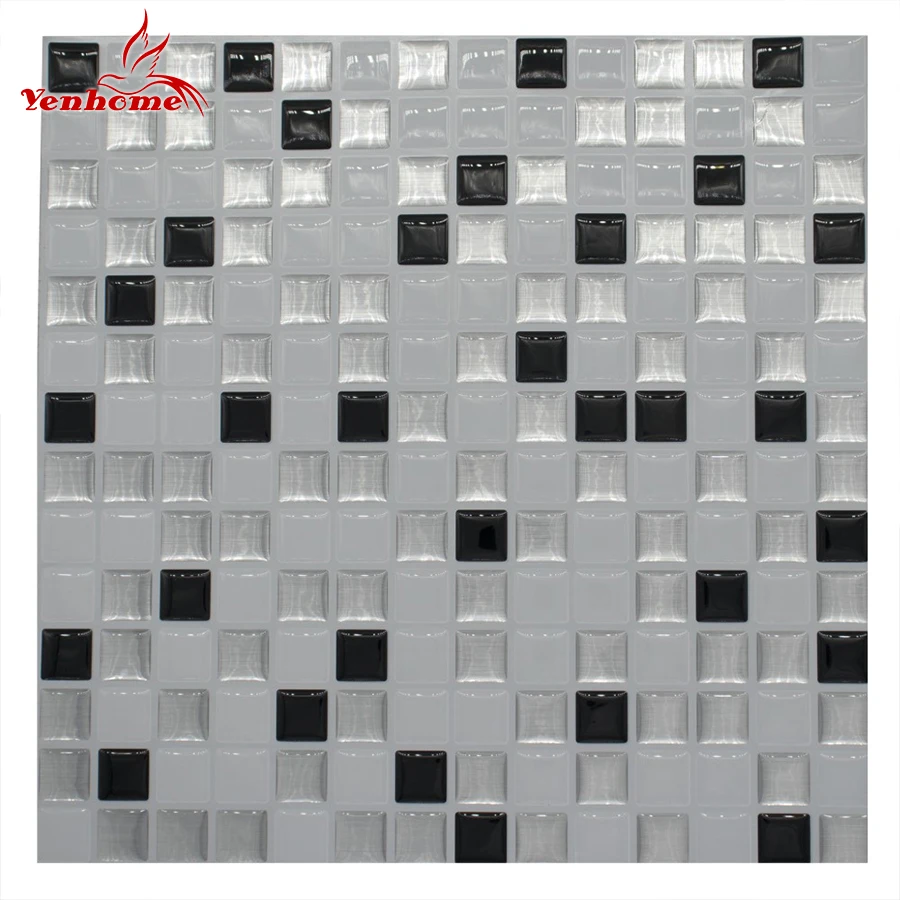 

Home Decor 3D Brick Mosaic Kitchen Bathroom Self adhesive Wallpaper Modern Waterproof PVC Tile Sticker Room Decor Wall Stickers