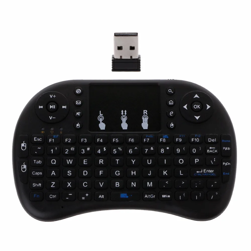 

English 2.4GHz Wireless i8 Keyboard Touchpad Fly Air Mouse For iPad Android Smart TV PS3 Mini Gaming Keyboard