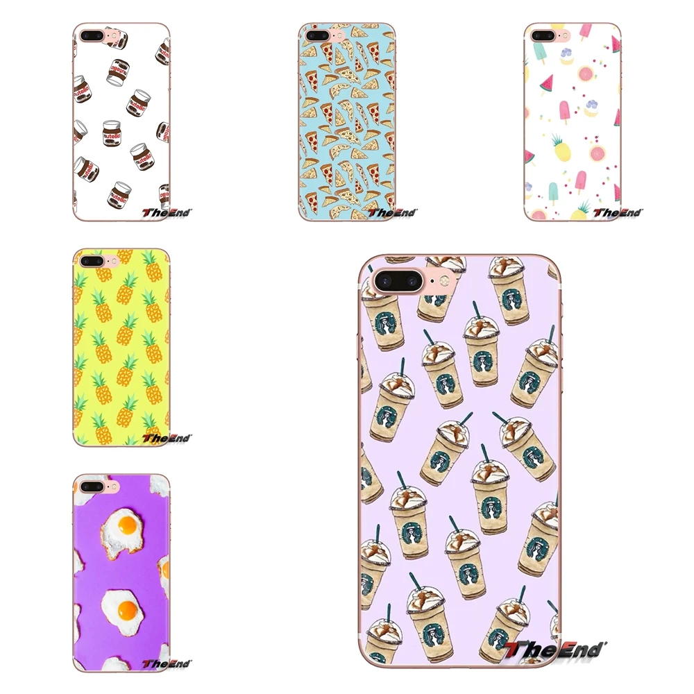 Для Samsung Galaxy S3 S4 S5 Mini S6 S7 Edge S8 S9 S10 Plus Note 3 4 5 8 9 пищевые обои Tumblr прозрачные мягкие