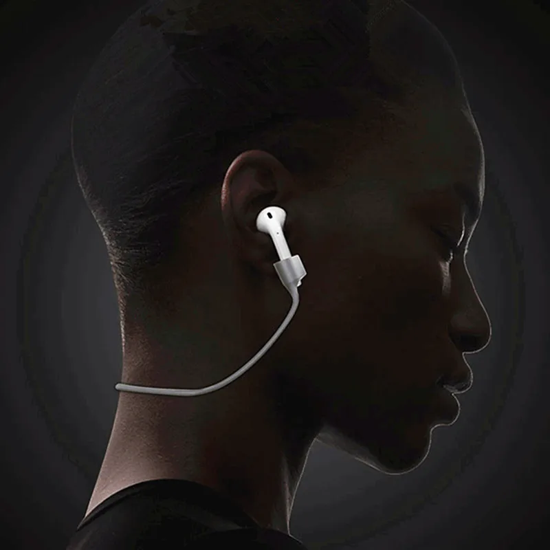 Magnetic anti-lost rope for Apple airpods wireless headset magnetic Bluetooth silicone lanyard anti-lost line Earphone Strap
