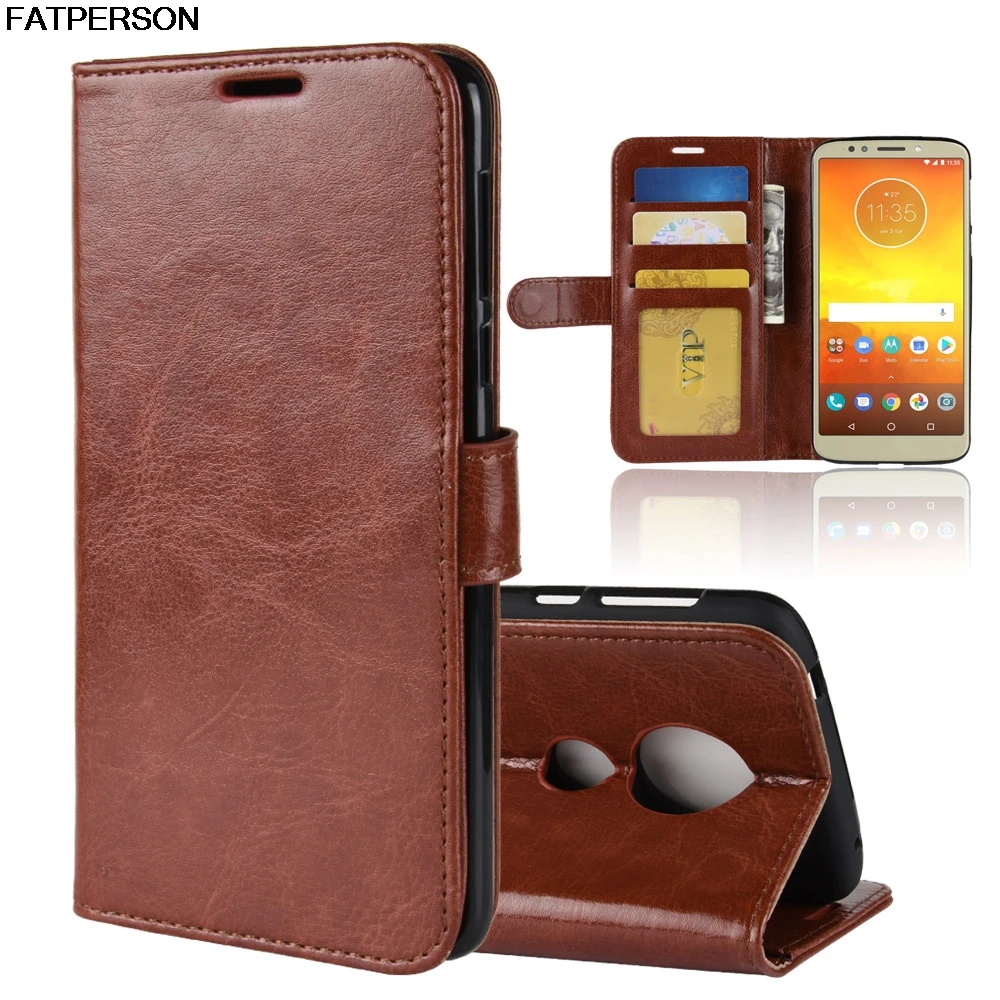 

Multi-function protection Smart cover Phone Bracket Luxury PU 5.7 inch case Phone case For Motorola MOTO E5 Soft Wallet capa