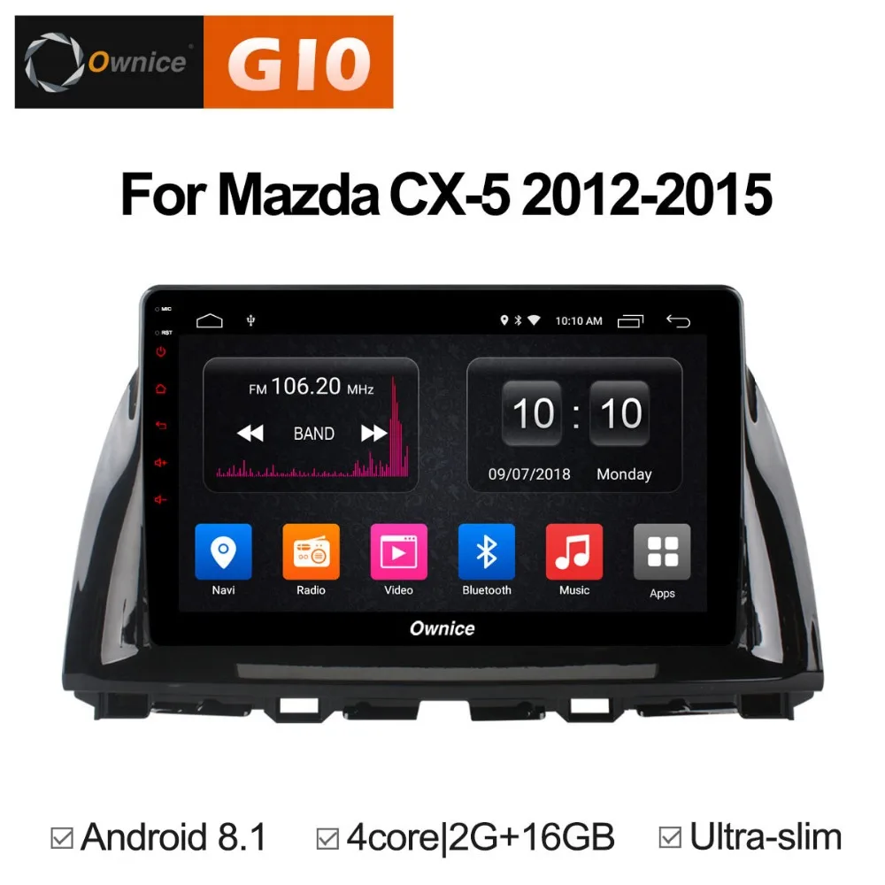 10 1-дюймовый Android 8 1 автомобильный dvd-плеер для Mazda CX-5 2012-2015 четырехъядерный