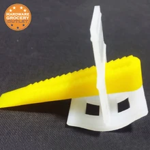 LASH Tile Leveling, 100pcs wedges and 100pcs clips. Spacer Plastic Tiling Tools Prevent movement during installation of tiles