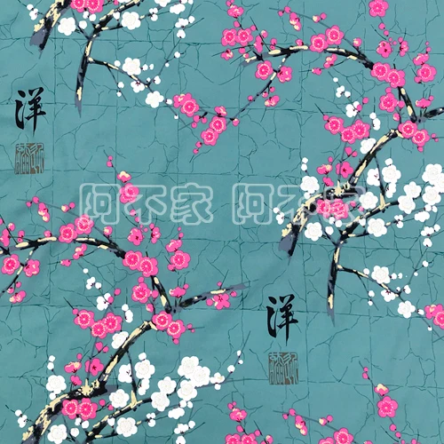 Хлопковая ткань в китайском стиле персиковый цвет Cheongsam эластичная одежда из поплина Ткань DIY Ручная работа летнее платье 1 метр