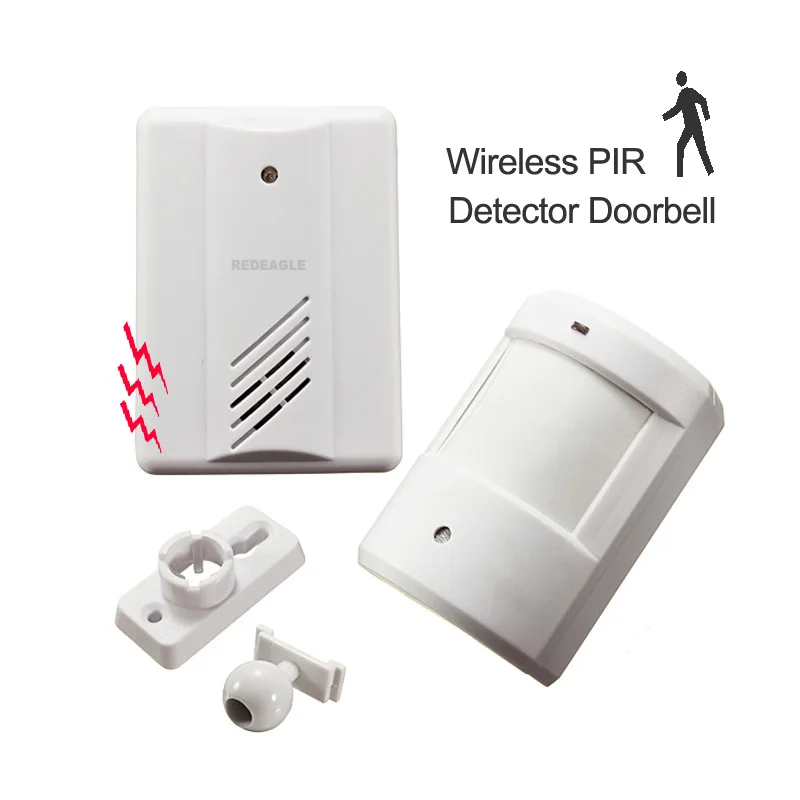 

Entry Door Alarm Chime Doorbell Wireless IR PIR Motion Sensor Alarm Patrol Detector For Driveway Garage Infrared Alert Security