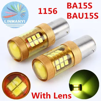 

2PCS High Power P21W 28SMD 900LM 3030 Chips 1156 28W BAU15S BA15S 4300K Reverse Lights Daytime Running Light Stop Backup Lights