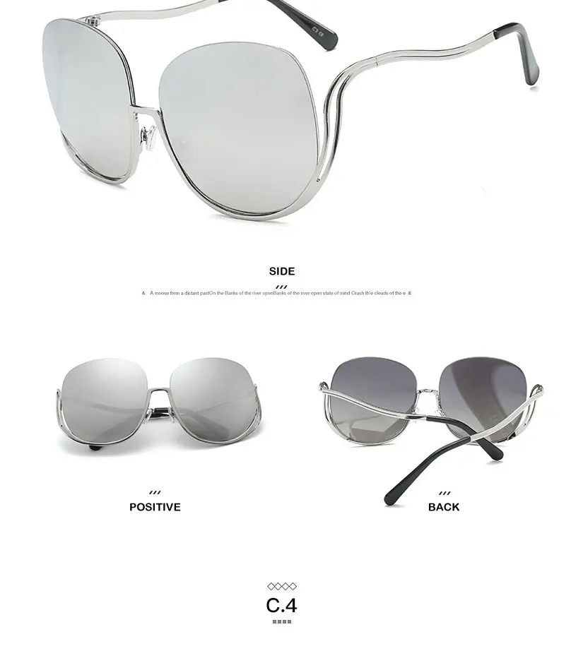 SIMPRECT, негабаритные солнцезащитные очки для женщин,, высокое качество, металлические, большие, квадратные, солнцезащитные очки, модные, Ретро стиль, UV400, градиентные, зеркальные, Gafas