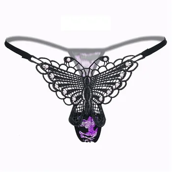 

Hot Woman Thongs And G strings Underpants Sexy Cotton Lace Panties Solid Cute Butterfly Underwear Thongs 2019 New Arrival Spring