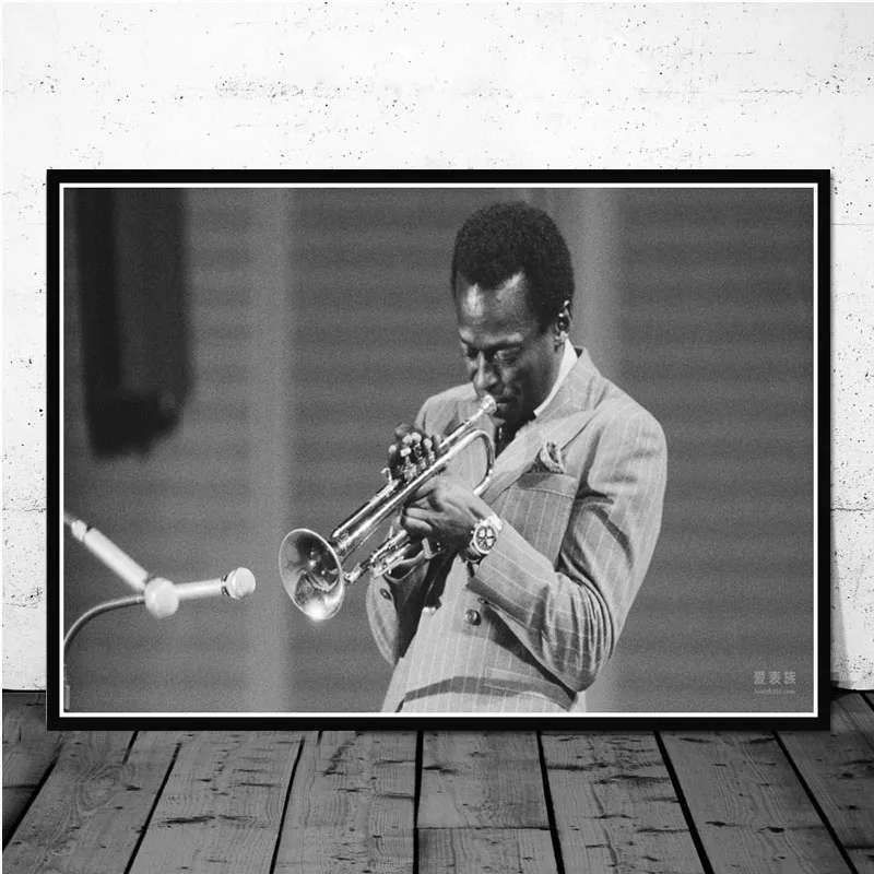 Miles Davis плакат вид синий Джаз Музыкальный альбом художественный постер Картина Настенная картина домашний декор плакаты и принты - Цвет: 0019