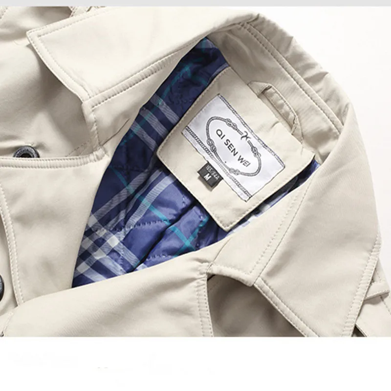 2018 Autumn Winter Top Quality British Slim double breasted mens long trench coat Europe trenchcoat jacket male coat trench 