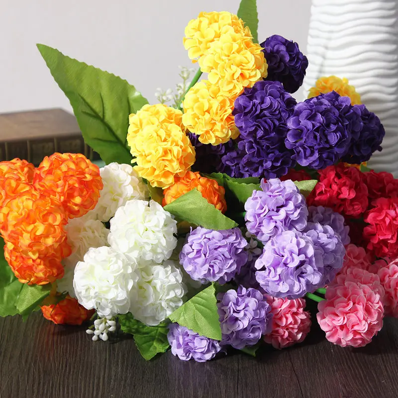 8 headsbouquet artificial chrysanthemum daisy silk flower colorful fake flowers leaves home garden party decor gift - Cheap Decorations 8 headsbouquet artificial chrysanthemum daisy silk flower colorful fake flowers leaves home garden party decor gift - Cheap Decorations
