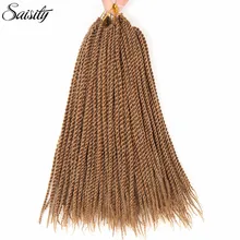 Гавана Мамбо твист крючком косы для наращивания волос Сенегальский твист синтетический плетение волос дреды джамбо коса волос Омбре волос