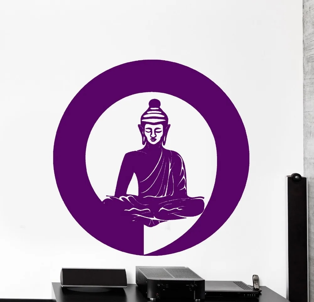 

Quality Home Wall Stickers Wall Vinyl Decal Muddha Enso Enzo Indian God Yoga Meditation PVC Wall Stickers CW-44