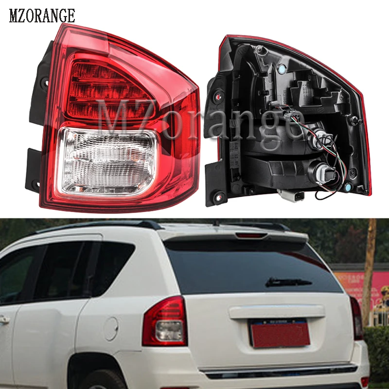 MZORANGE Replacement Parts For Jeep Compass 2011 14 External Rear Left Right Taillights Turn Signal Brake