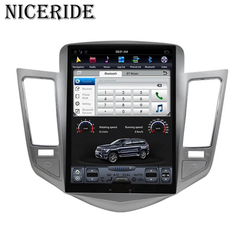 

Vertical Screen 9.7" Android 2 Din Car Multimedia Player Radio for Chevrolet Cruze 2006-2014 GPS Navigation headunit Wifi BT