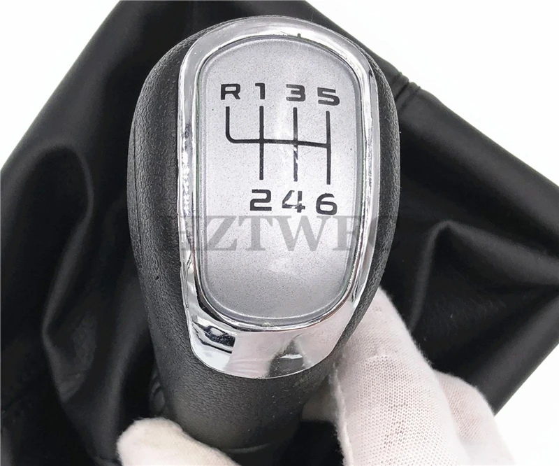 Высокое качество, 6 скоростей, ручки переключения передач для автомобиля с Giator, кожаный ботинок для Skoda Octavia II 09-12 YETI 09-12, ручка переключения передач
