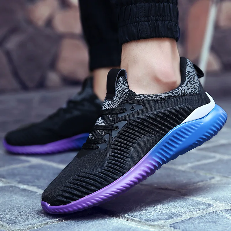 New Arrival Hot Style Men Running Shoes Lace Up Breathable Comfortable