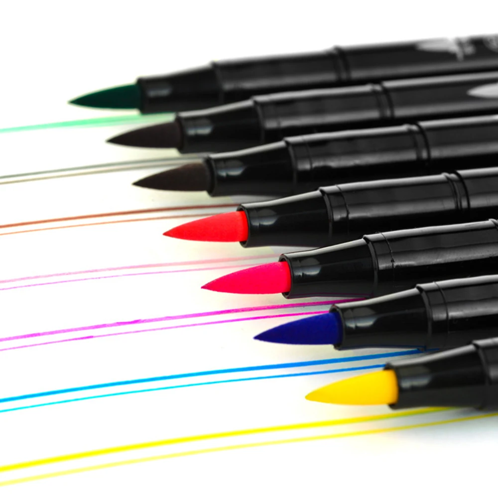 36 colors/set Creative Soft Brush Pen Ink Water Color Marker Pen Art