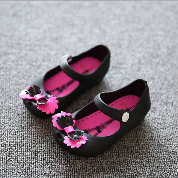 

2016 Jelly shoes children sandals bow girls scandals princess soft bottom fish head bow shoes kids shoes girls mini sed shoes