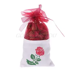 Натуральный сухая роза Цвет Саше Мешок бутон ароматерапия шкаф осушитель номер ящика подушки офис автомобиля