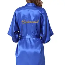 Платья для подружек невесты; одежда для сна; халат; свадебные туфли невесты халаты Пижама Халат женский одежда для сна банный халат, ночная рубашка