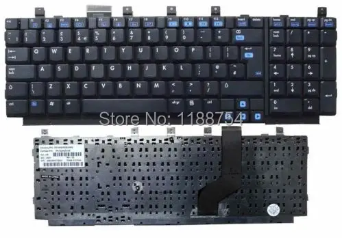 Совершенно новая клавиатура для HP DV8000 DV8100 DV8200 DV8300 Service UK version BLACK|keyboard for hp|hp dv8000