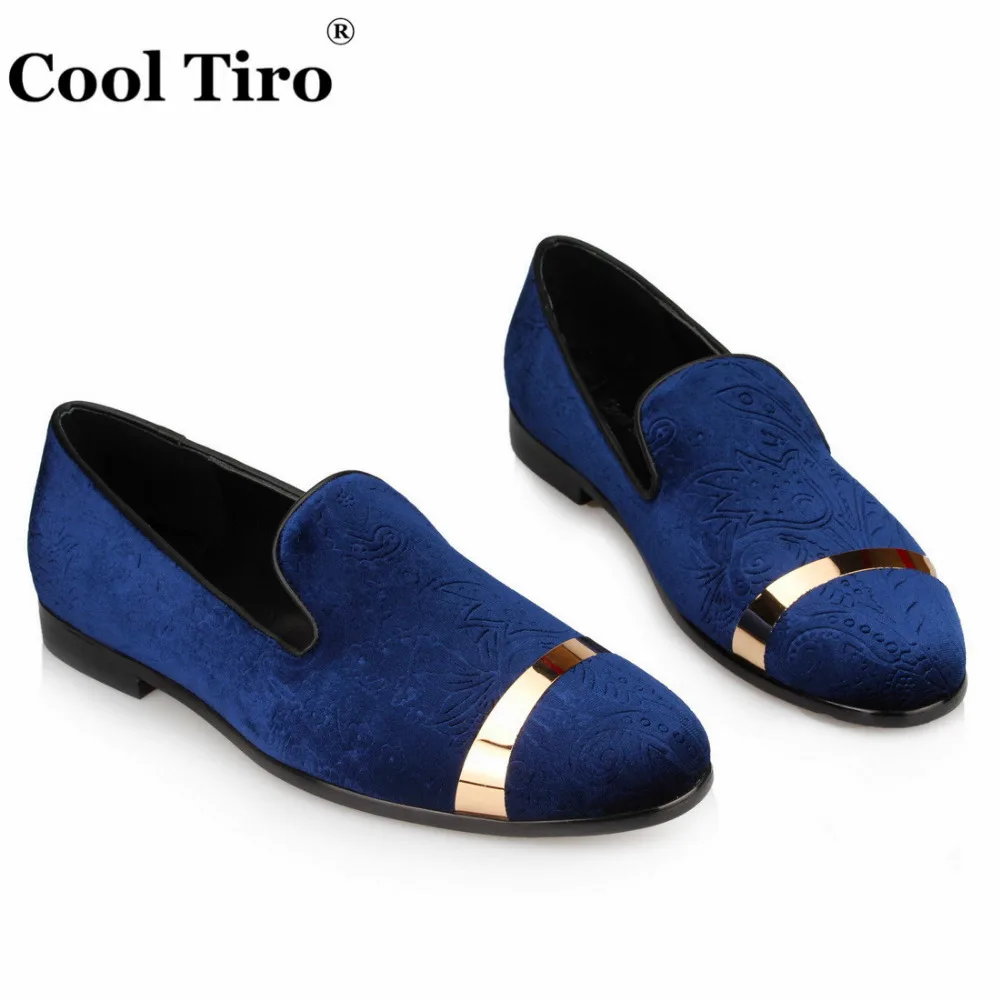 Embossed Velvet Men Slippers Loafers (5)
