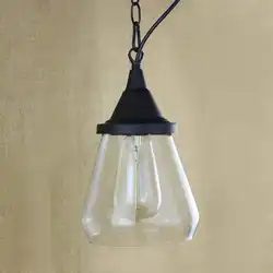 Переработанный ретро висит прозрачное стекло стакана подвесной светильник с Edison лампочки | Освещение для кухни и кабинет огни