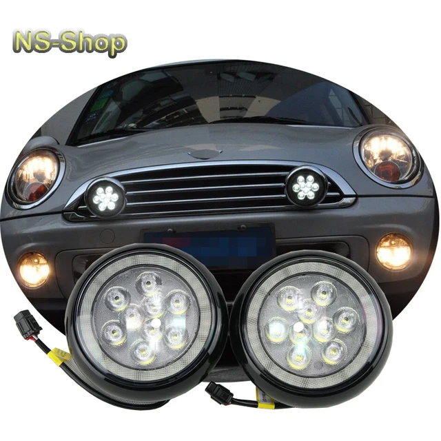 Black Shell Drl Light For Mini Cooper Led Rally Driving Lights White Black Shell Drl Light For Mini Cooper Led Rally Driving Lights White Color Daytime Running Free Shipping