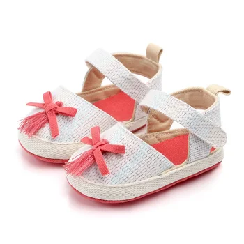 

Sweet Colors Baby Newborn Prewalker Soft Bottom Shoes Anti-slip Shoes Classic Princess Cradle Girl Mary Jane Flower Large Shoes