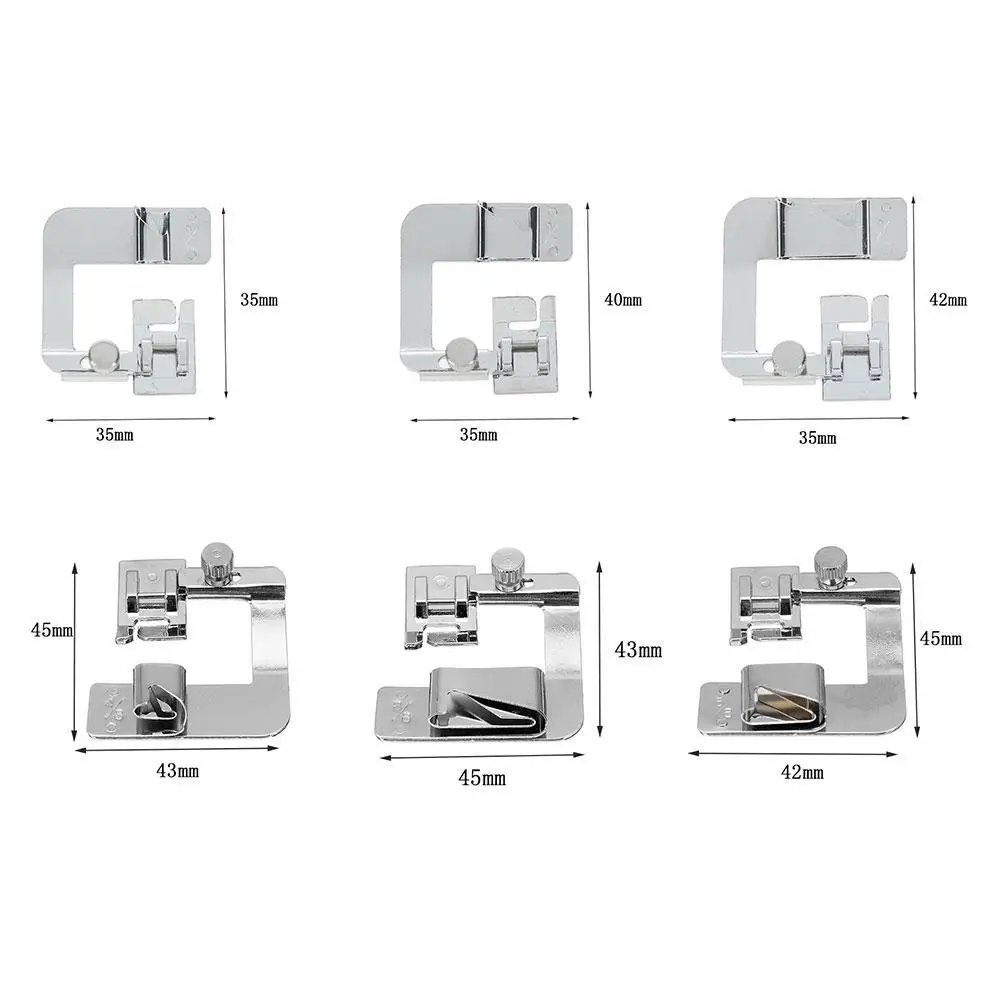3 шт. Лидер продаж домашняя швейная машина лапка свернутый подол ноги набор для певицы Швейные аксессуары