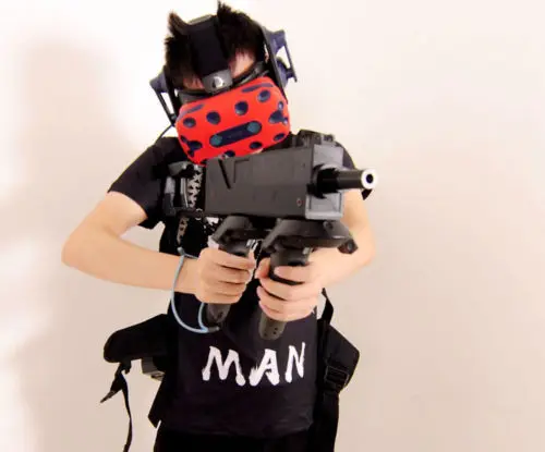 Контроллер движения двойная ручка VR шлем игра винтовка стрельба пистолет для htc Vive