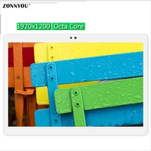 10.1” Tablet PC 4G 3G Lte And Phone IPS 1920×1200 Android 6.0 4GB/32GB Octa Core WCDMA Wi-Fi GPS Bluetooth Dual Camera Tablet