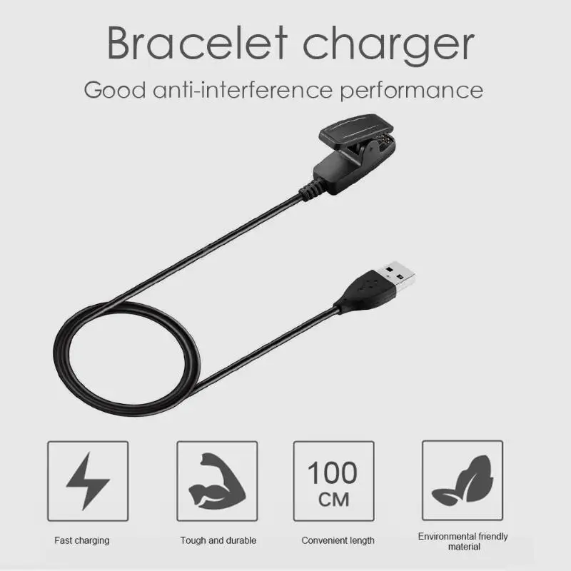Зарядная док-станция 1 м USB кабель для Garmin Forerunner 735XT 235 230 63035 Smart Band power провод зарядный док-станция