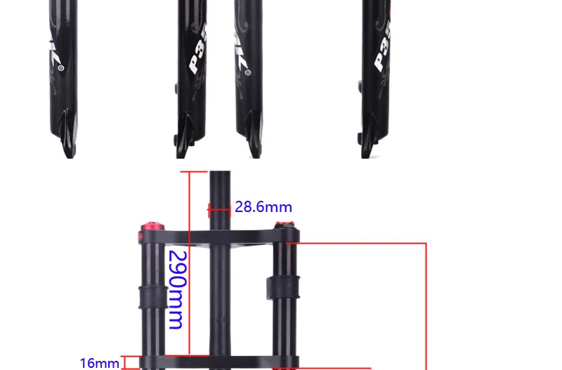 PASAK, наплечная Велосипедная вилка, fat bike 26*4,0, воздушная вилка, Снежная Передняя вилка для горных велосипедов, магниевый алюминиевый сплав, вилка DH