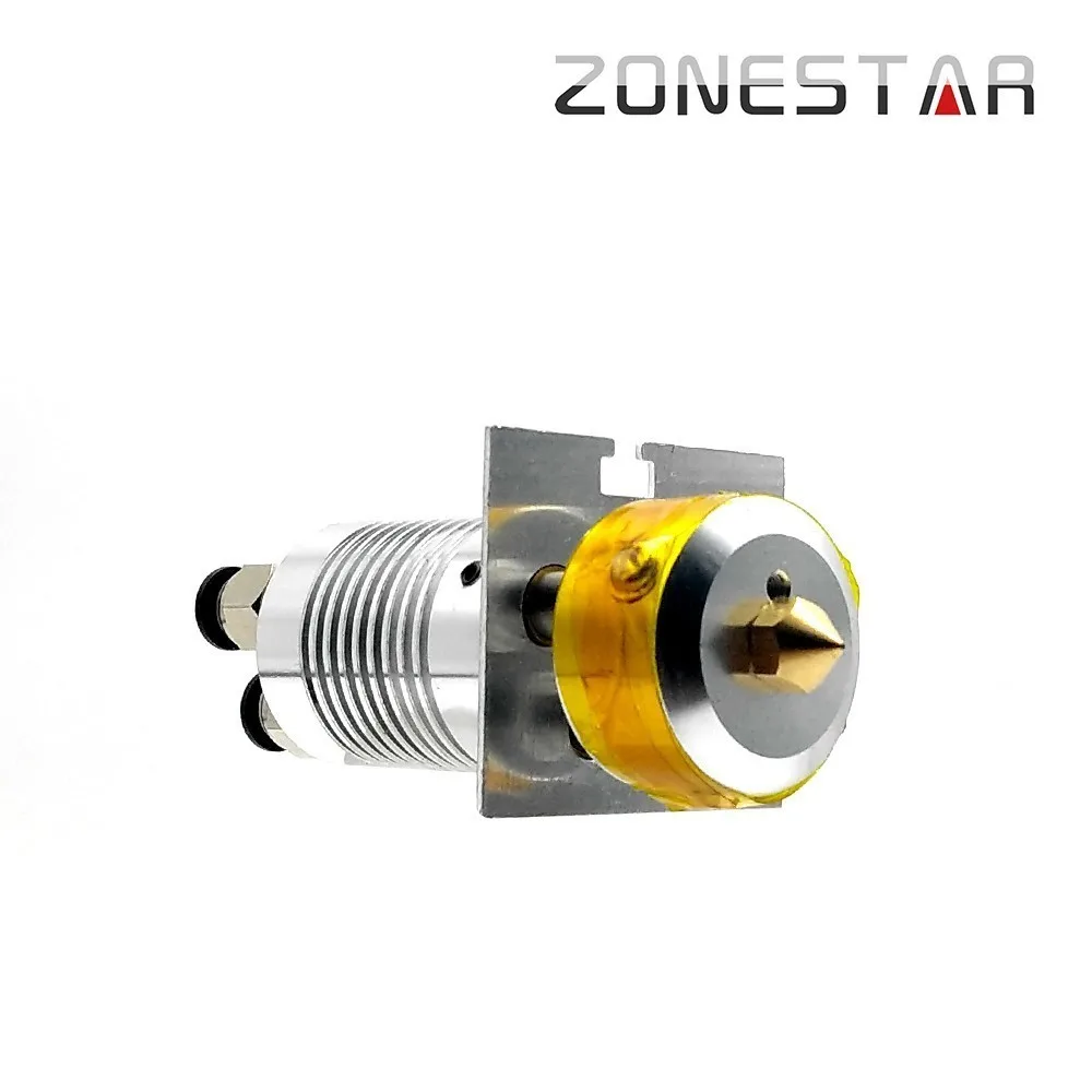 ZONESTAR 3-в-1 смешанный Hotend насадка 0,4 мм 3D-принтеры Запчасти экструдер для гранулирования кормов на входе Диаметр 1,75 нити