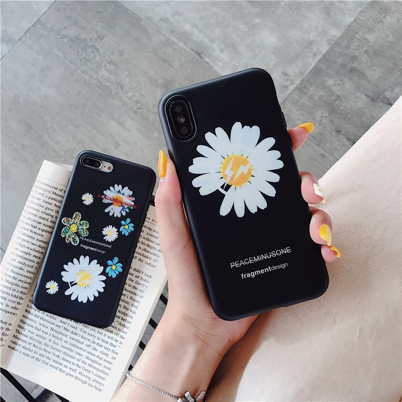 Стильный чехол G dragon peaceminusone x Fragment flower для iPhone 11 pro 8 7 Plus X XS MAX XR ins, корейский мягкий силиконовый чехол