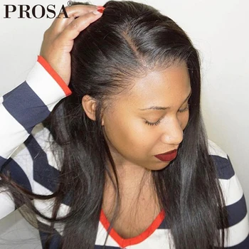 

Pre Plucked Full Lace Human Hair Wigs For Women Black 250 Density Glueless Full Lace Wigs With Baby Hair Straight Wig Prosa Remy