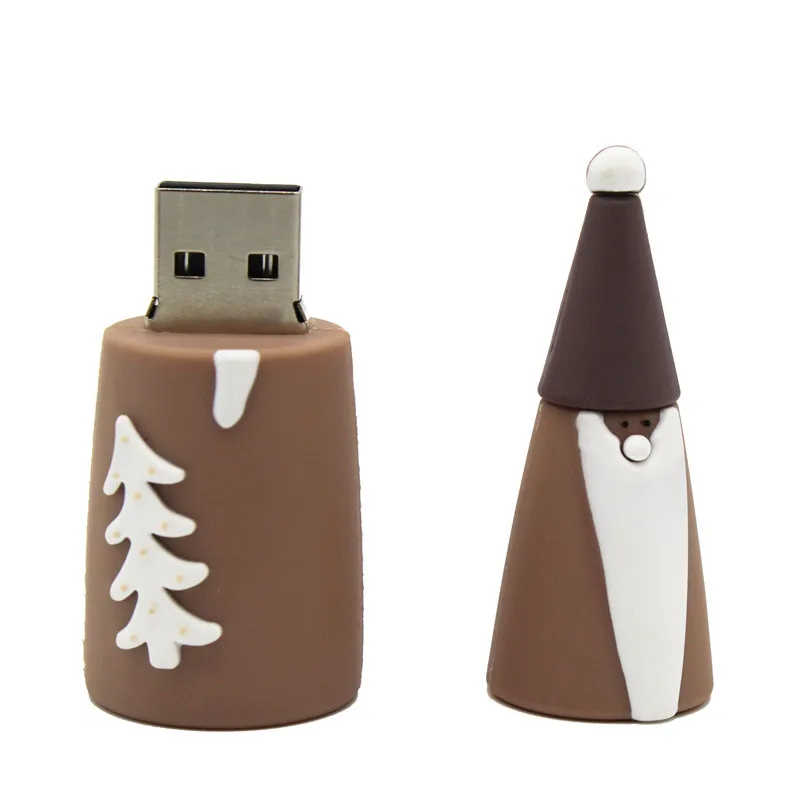 BiNFUL usb2.0 Рождественская елка usb флеш-накопитель 4 ГБ 8 ГБ 16 ГБ 32 ГБ usb флеш-накопитель Флешка Рождественский подарок другу