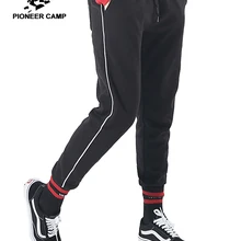 Пионерский лагерь, новинка, Зимние флисовые тренировочные штаны, Мужская брендовая одежда, повседневные брюки в белую полоску, мужские джоггеры из чистого хлопка AZZ802310