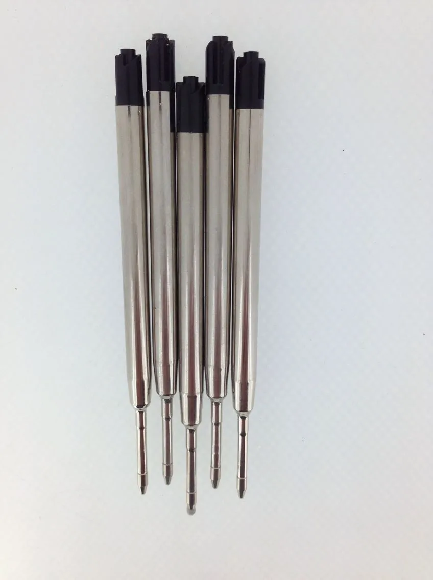 

10pcs Universal Standard Style Black and Blue Ink 0.7MM Medium Nib Ball Point Pen Refills